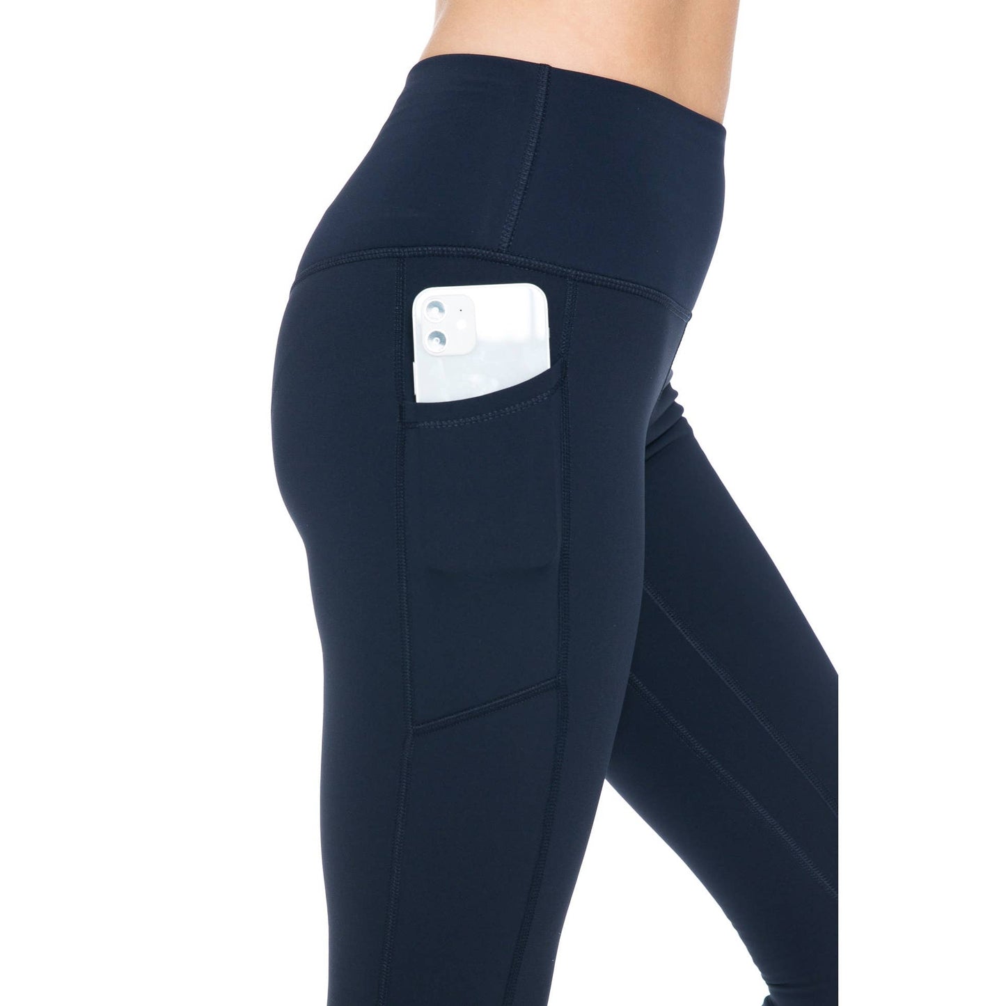 Fleece Lined Activewear Leggings: Charcoal / M