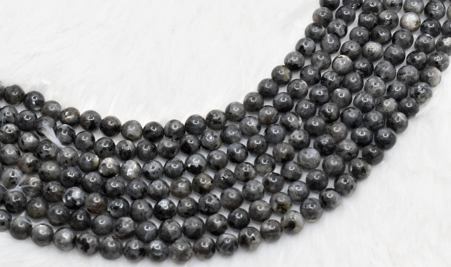 Crystal Jewelry Beads | Black Labradorite | Gemstone Beads: 4mm