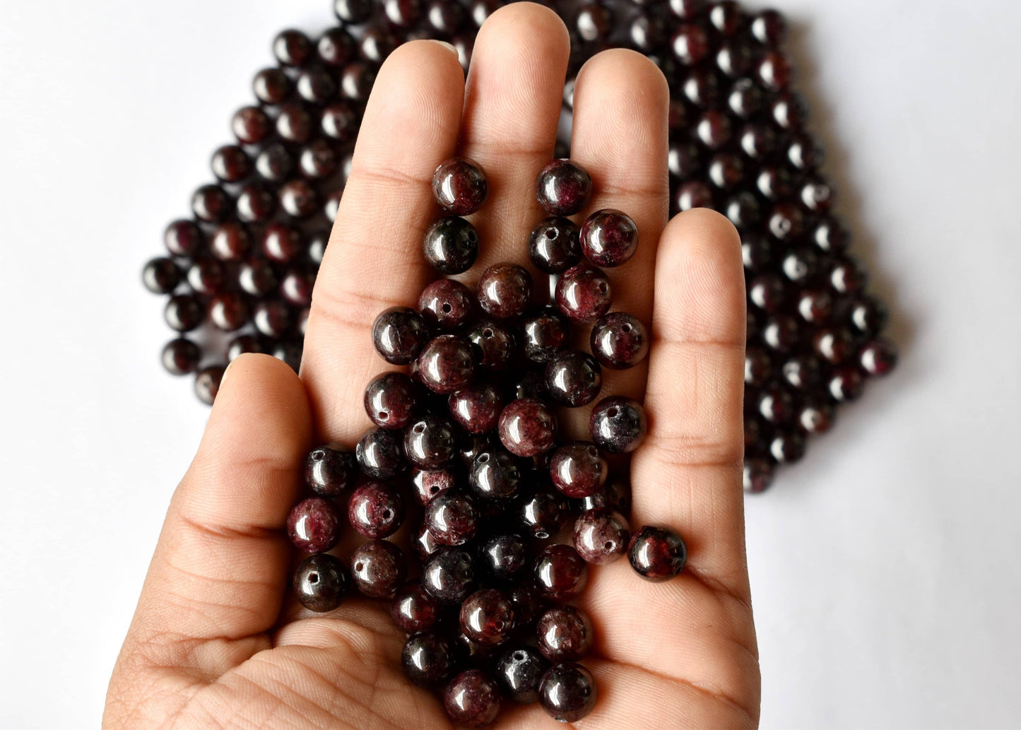 Crystal Jewelry Beads | Garnet | Healing Gemstone Beads: 4mm