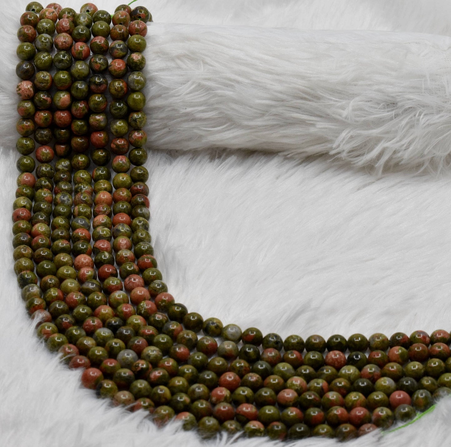 Crystal Jewelry Beads | Unakite | Healing Gemstone Beads: 4mm