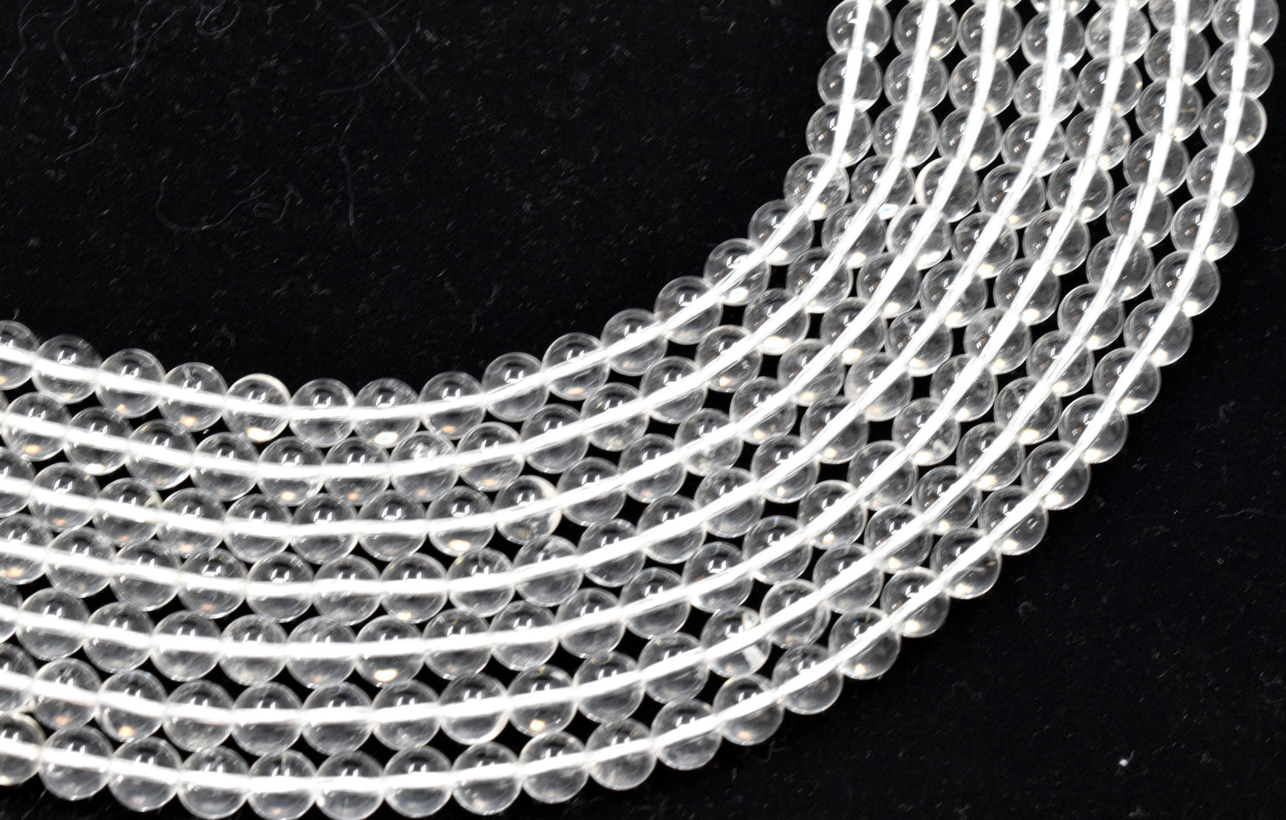 Crystal Jewelry Beads | Crystal Quartz | Gemstone Beads: 4mm