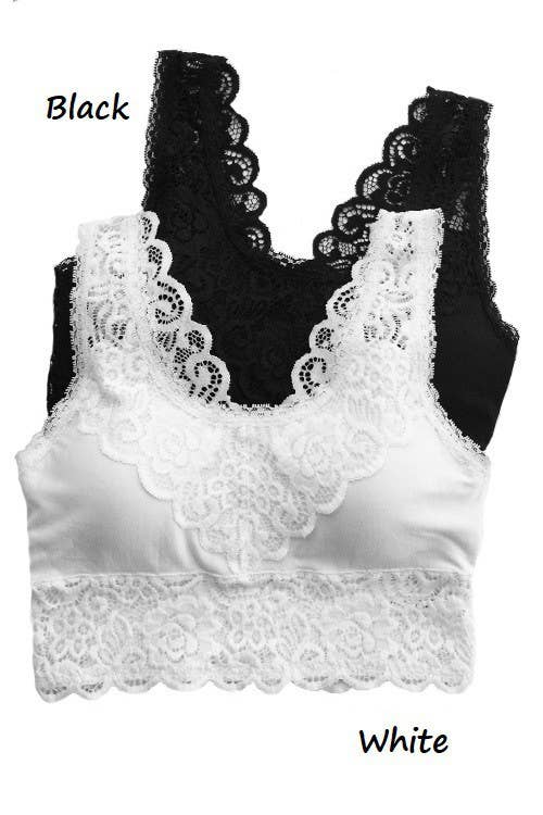 Plus Padded Lace Bralette: FIRST BLUSH / 3-3 (1XL-2XL)