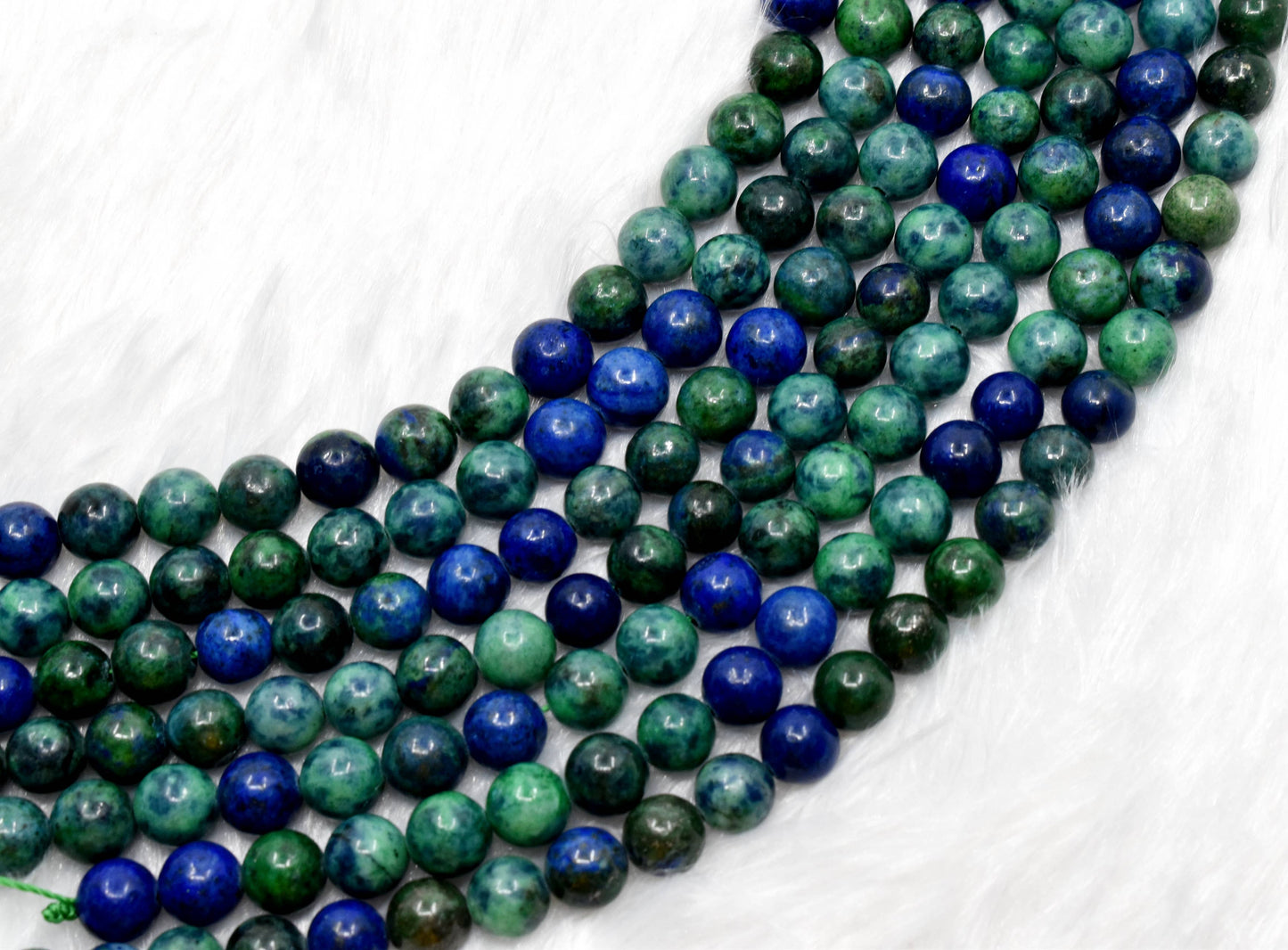 Crystal Jewelry Beads | Azurite Malachite | Gemstone Beads: 4mm