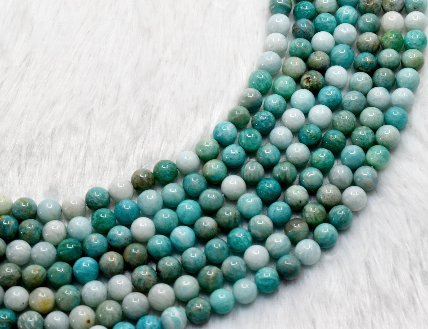 Crystal Jewelry Beads | Multi Amazonite | Gemstone Beads: 4mm