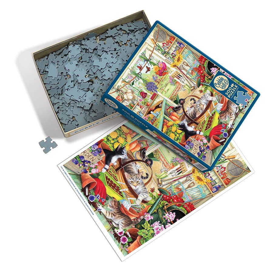 Potting Shed Cats 500pc puzzle