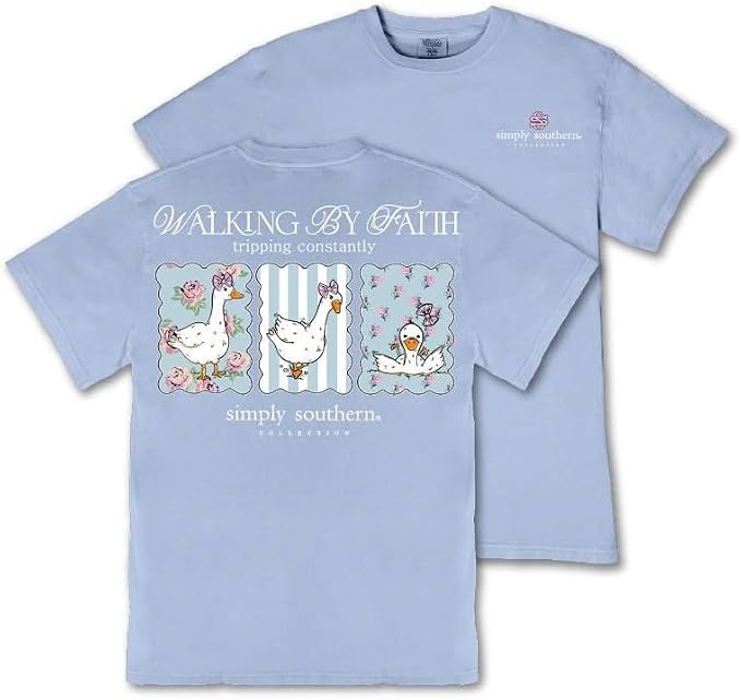 walking by faith goose t shirt