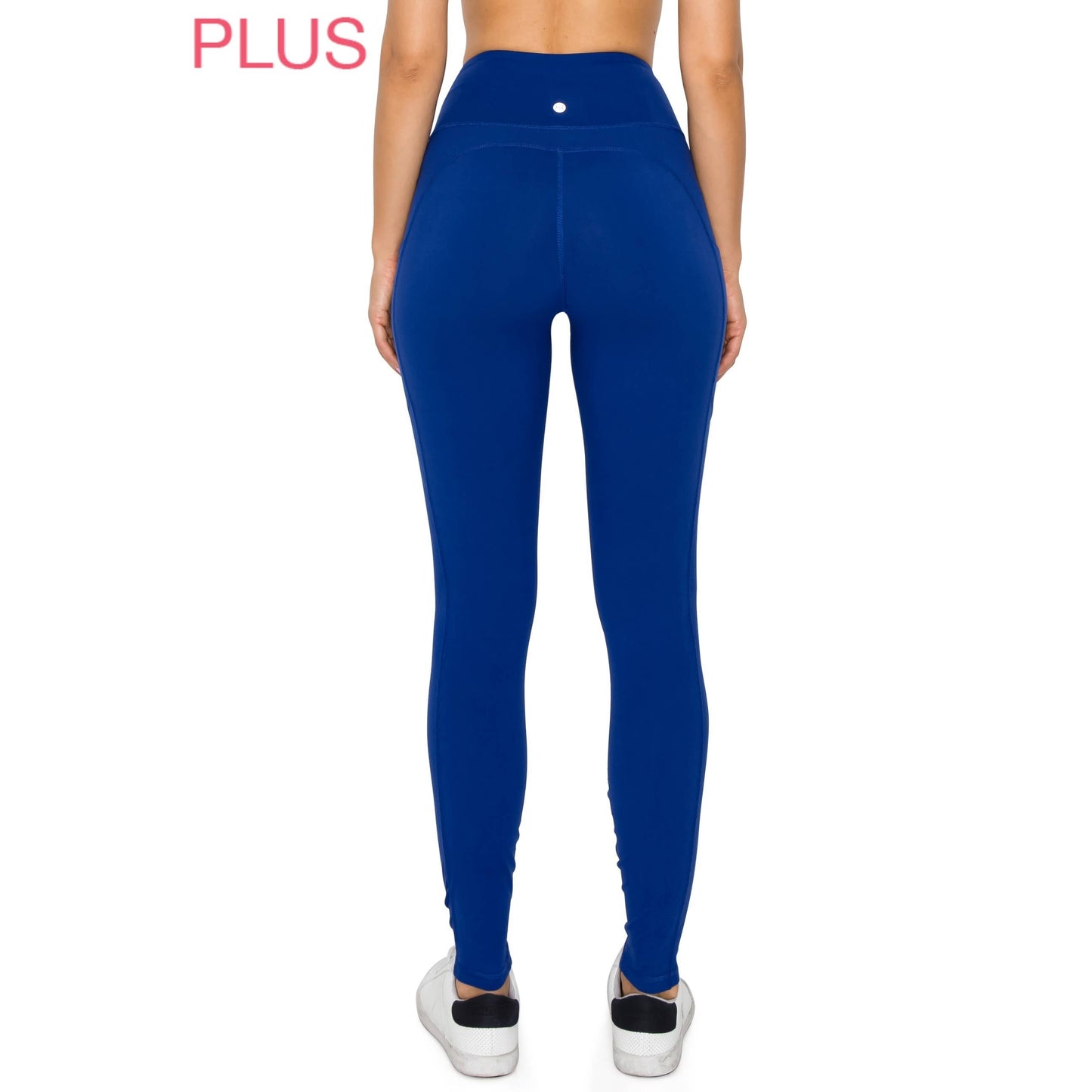 Plus Size Premium High Waist Solid Activewear Leggings: Violet Verbena / 2XL