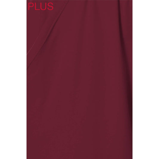 Plus Size Buttery Soft Solid Joggers with Drawstring: Burgundy / 3XL