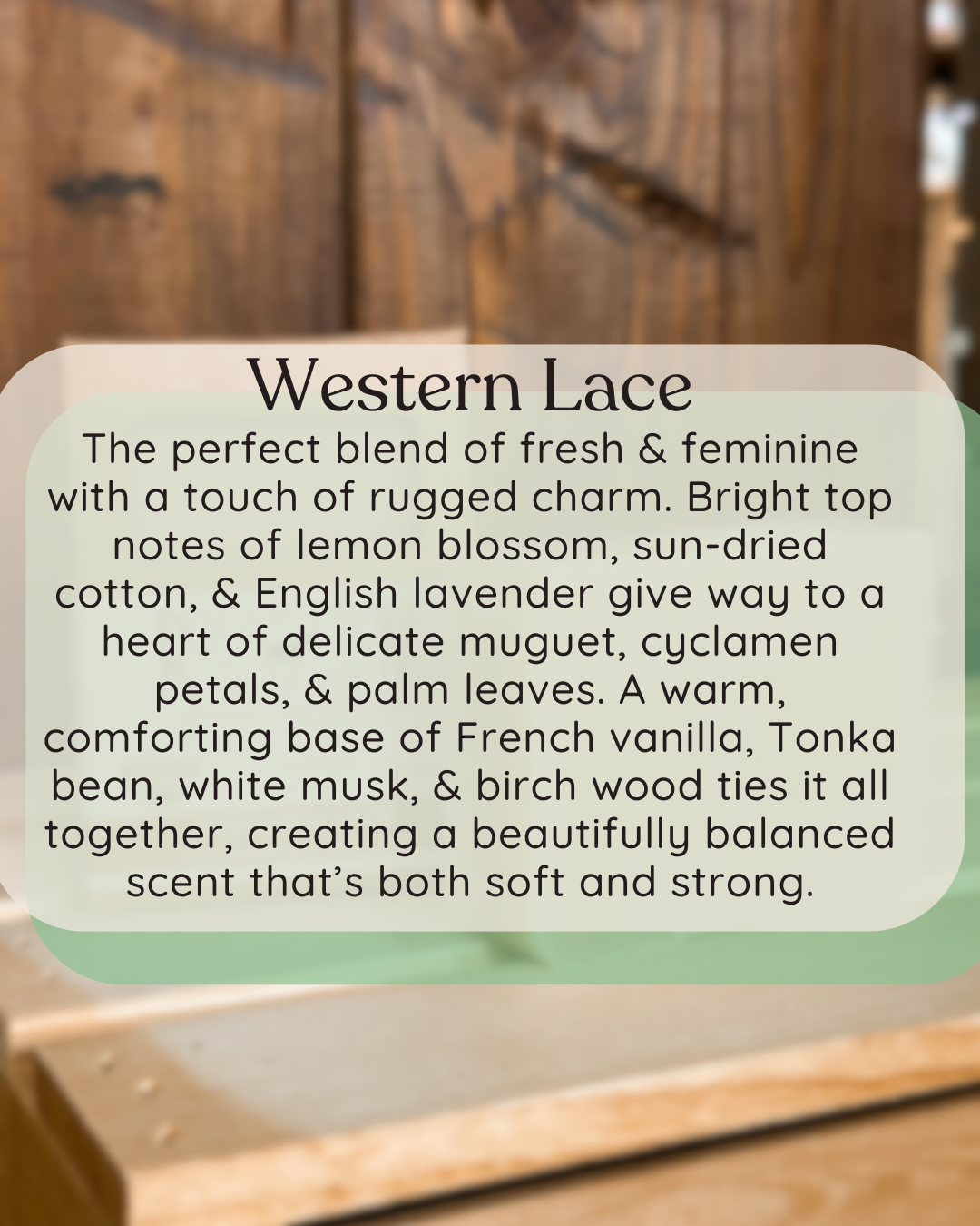 Western Lace Goat Milk Soap