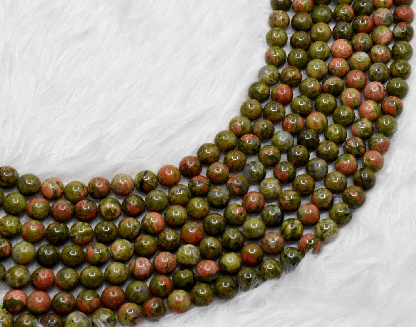 Crystal Jewelry Beads | Unakite | Healing Gemstone Beads: 4mm