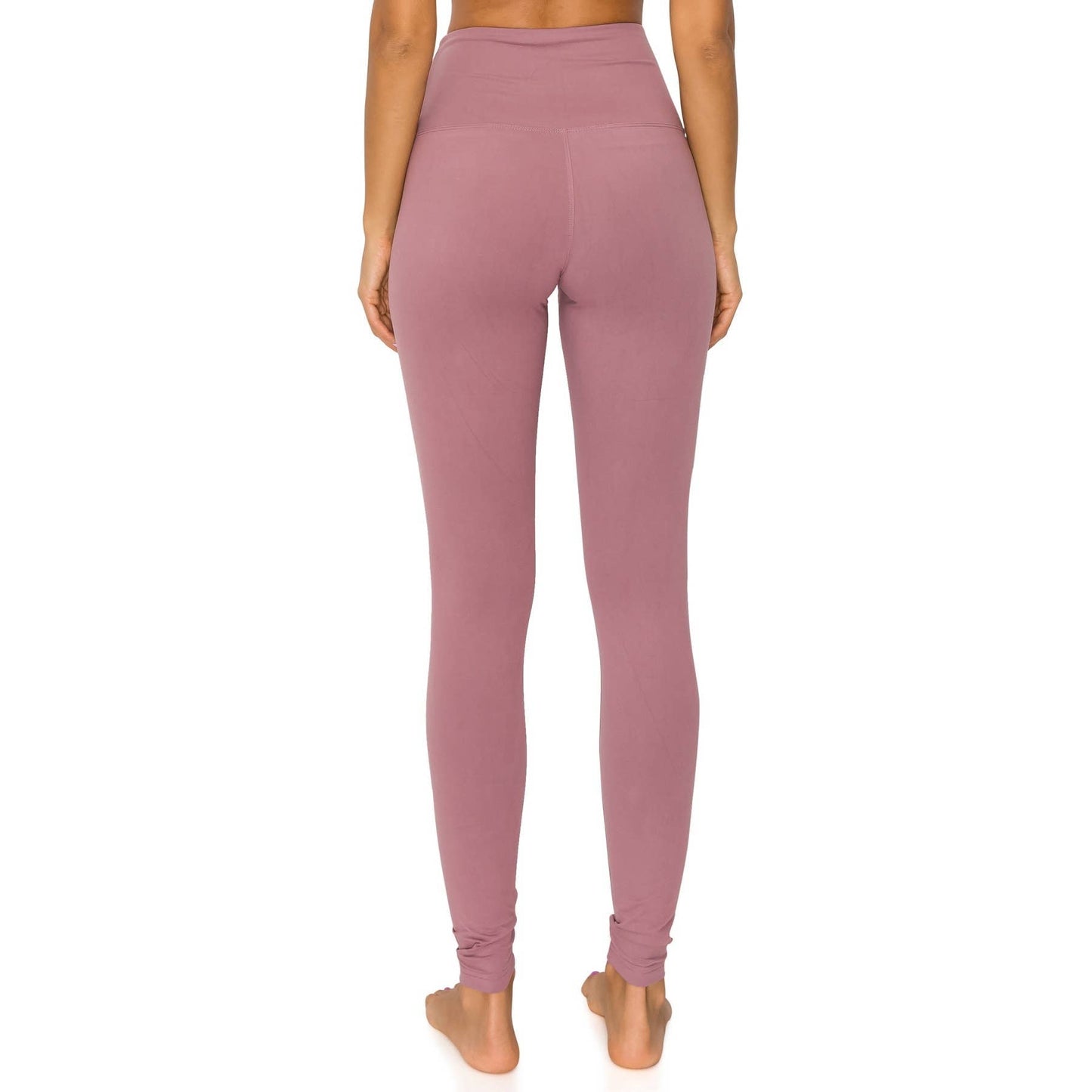 5" Yoga Band Premium Solid Activewear Leggings: Ink Blue / M