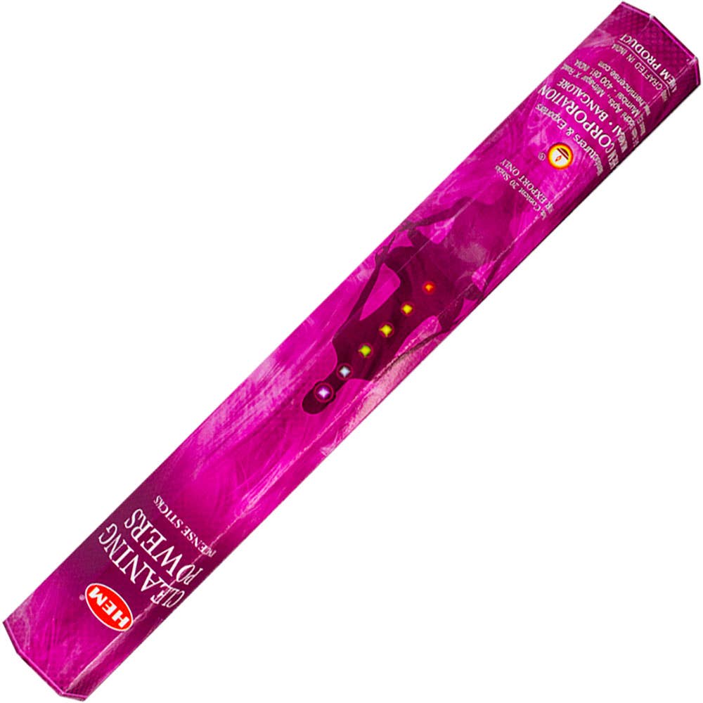 Hem Hexagonal Pack Incense 20 Gr Cleaning Power (Pk 6)