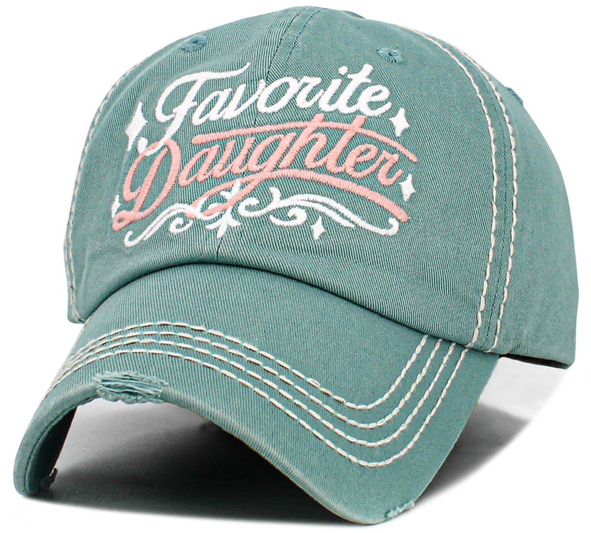 Favorite Daughter Vintage Ballcap: NAT-PNK