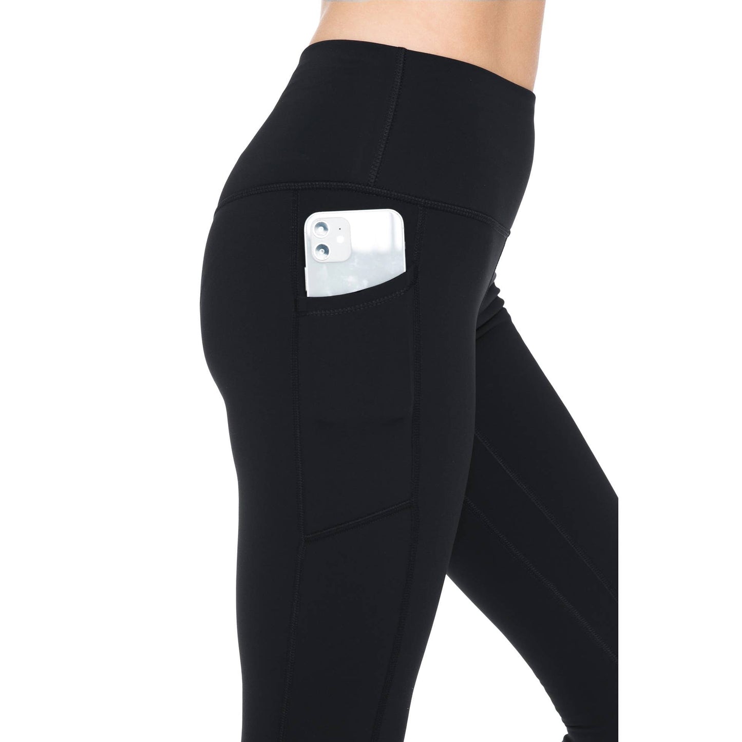 Fleece Lined Activewear Leggings: Black / S