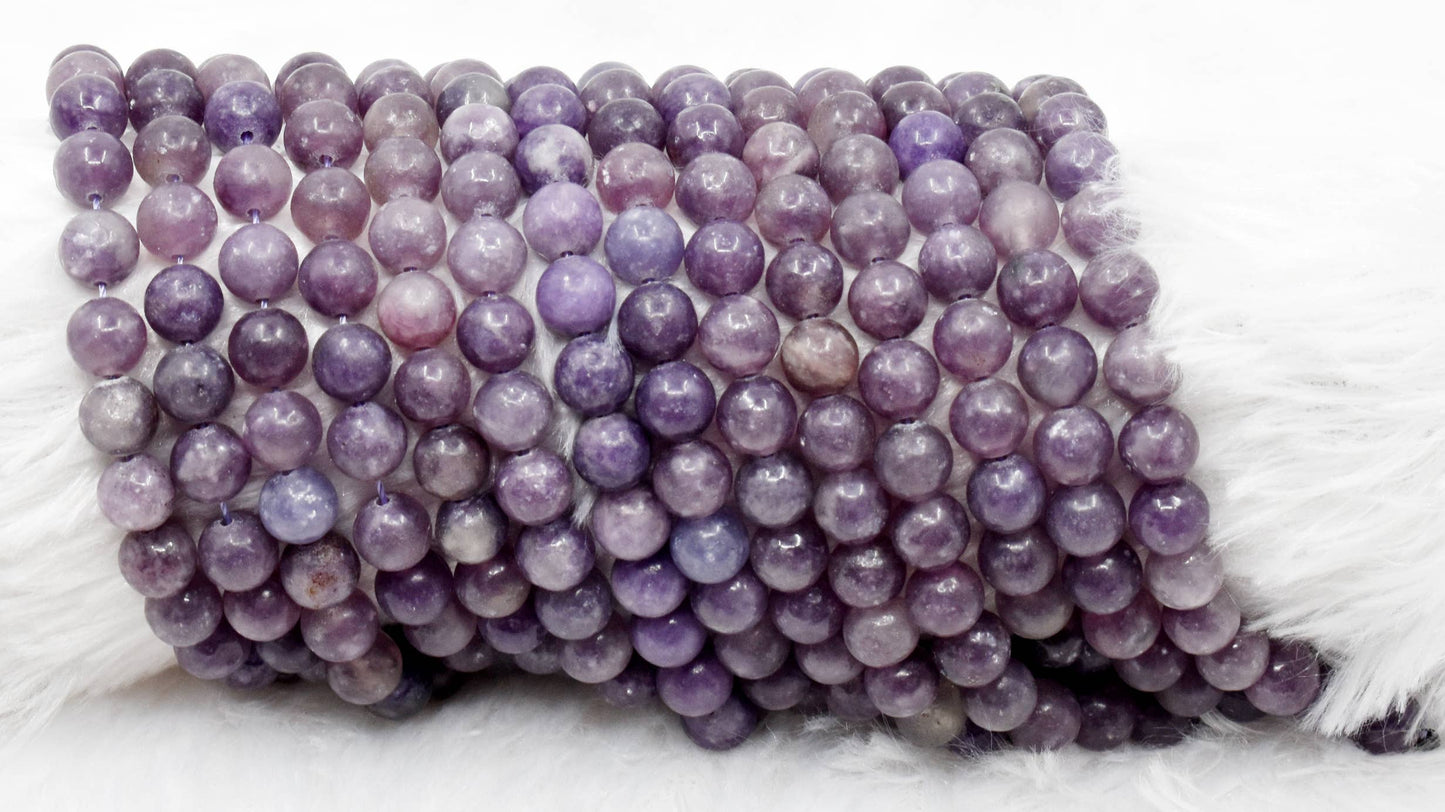 Crystal Jewelry Beads | Lepidolite | Healing Gemstone Beads: 6mm