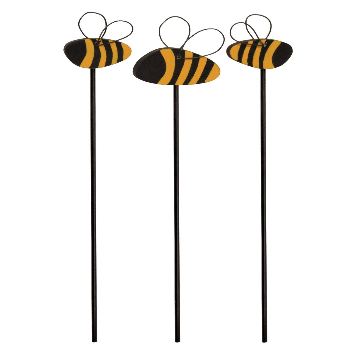 3/Set, Wooden Bumblebee Plant Pokes