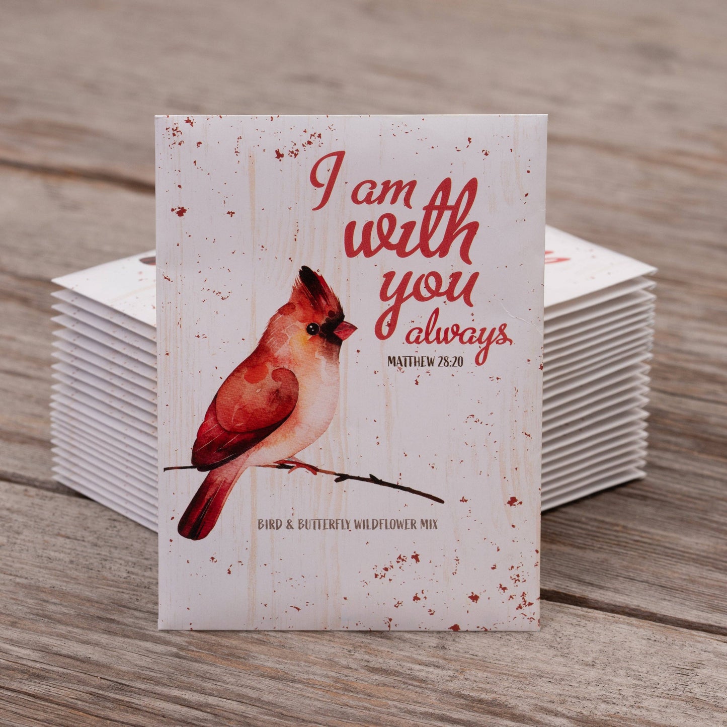 I Am With You Always - Bird & Butterfly Wildflower Mix Seed Packets