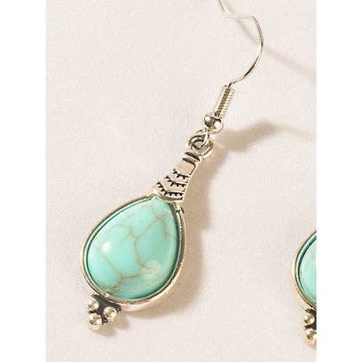 Mesa Droplet Earrings in Moonlit Blue: Moonlit Blue