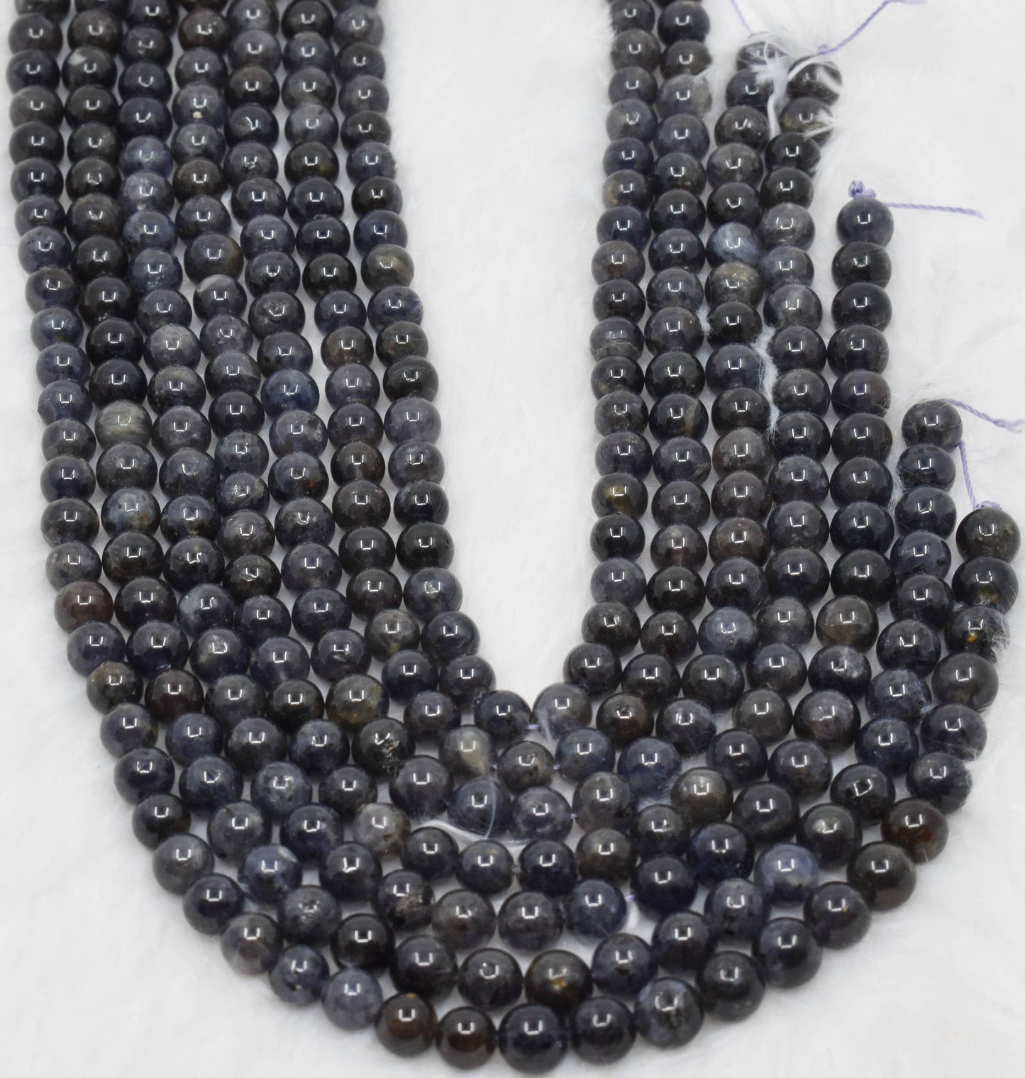 Crystal Jewelry Beads | Iolite | Healing Gemstone Beads: 6mm