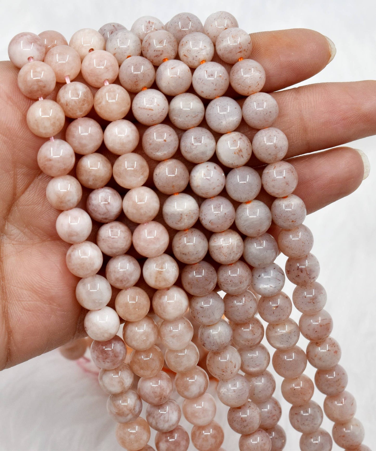 Crystal Jewelry Beads | Sunstone | Healing Gemstone Beads: 6mm