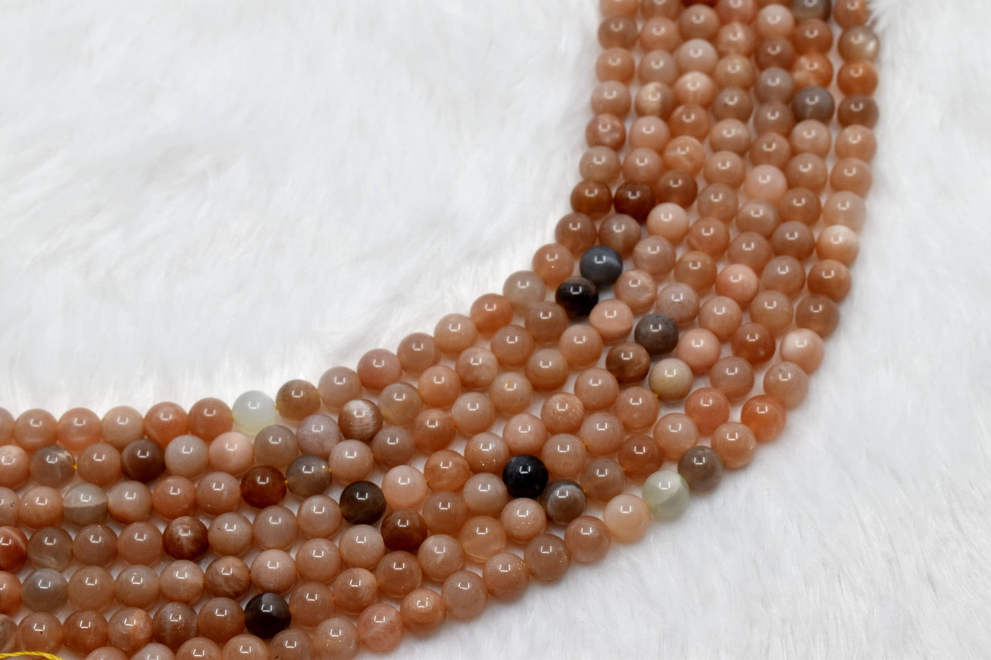 Crystal Jewelry Beads | Moonstone | Healing Gemstone Beads: 6mm