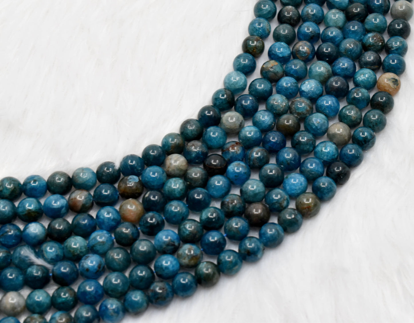 Crystal Jewelry Beads | Apatite | Gemstone Healing Beads: 4mm