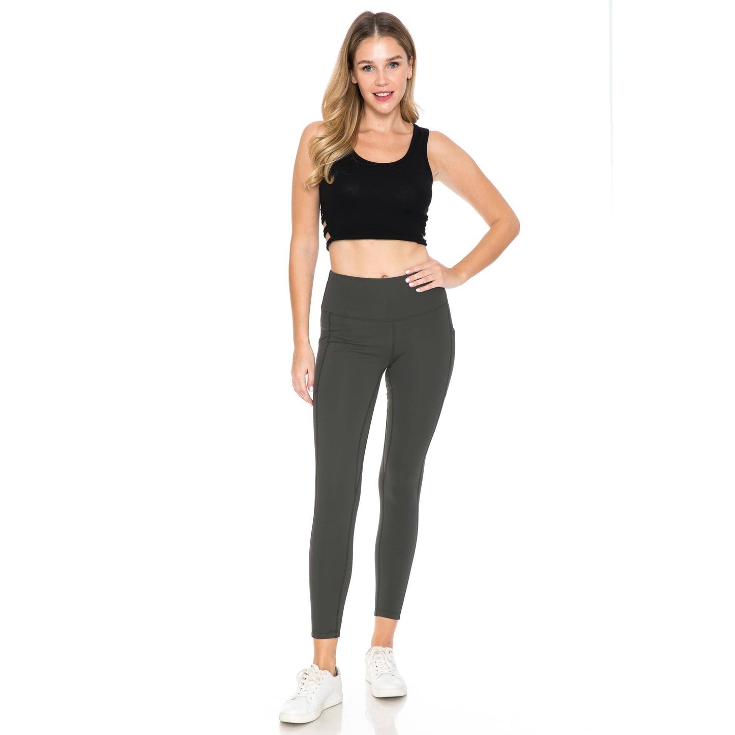 Fleece Lined Activewear Leggings: Black / XL