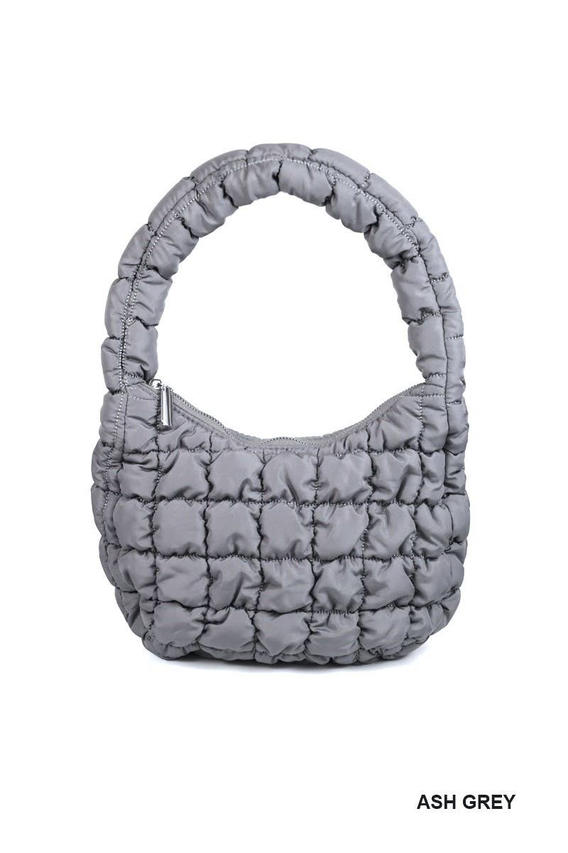 Puffer Quilted Mini Bag: ASH MOCHA / 1 (ONE SIZE)
