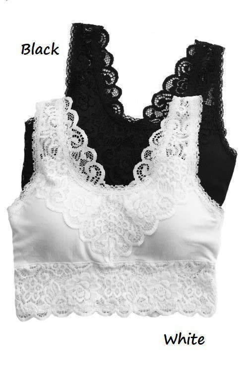Plus Padded Lace Bralette: FIRST BLUSH / 3-3 (1XL-2XL)