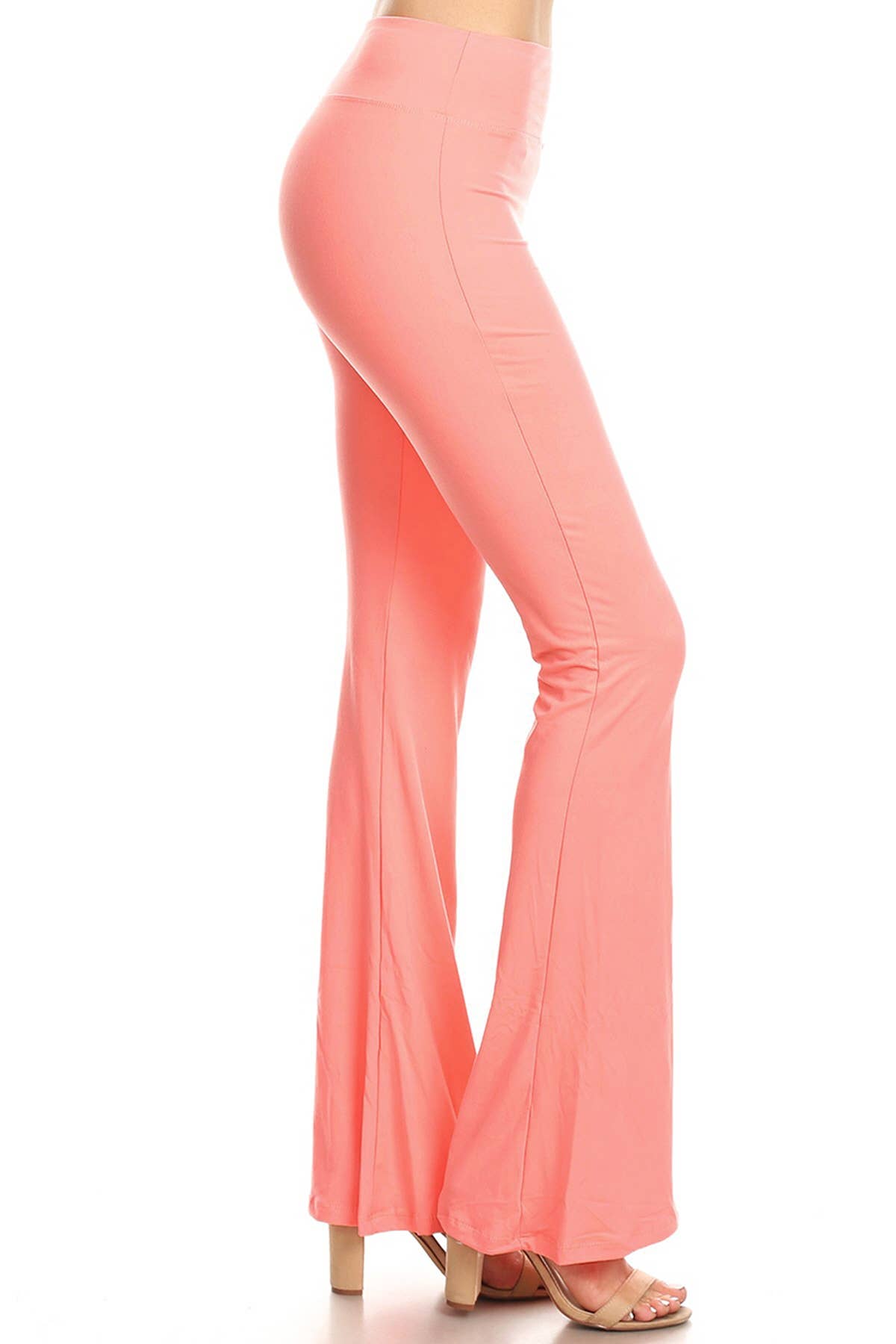 Buttery Soft High Waist Solid Palazzo Pants: Heather Charcoal / S