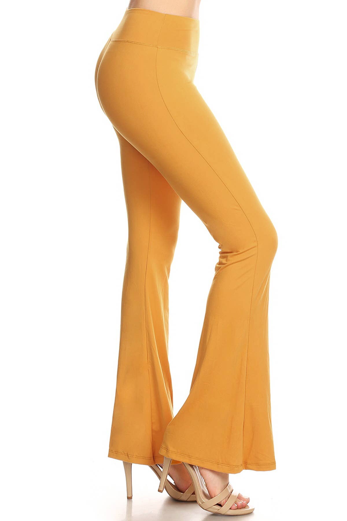 Buttery Soft High Waist Solid Palazzo Pants: Heather Charcoal / XL