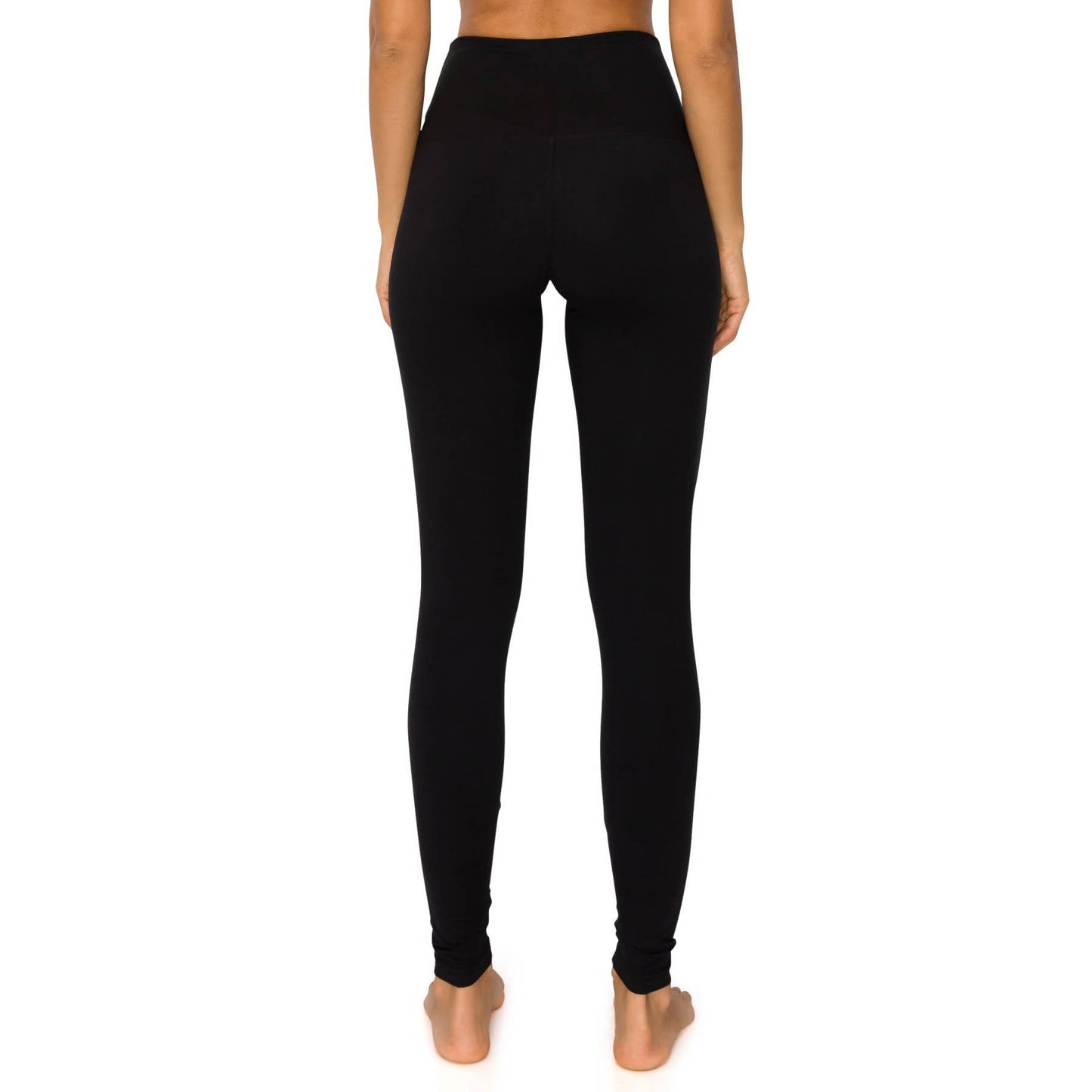 5" Yoga Band Premium Solid Activewear Leggings: Ink Blue / M