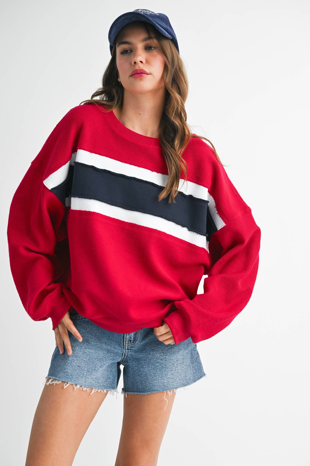 L Winnie Sweatshirt: Navy