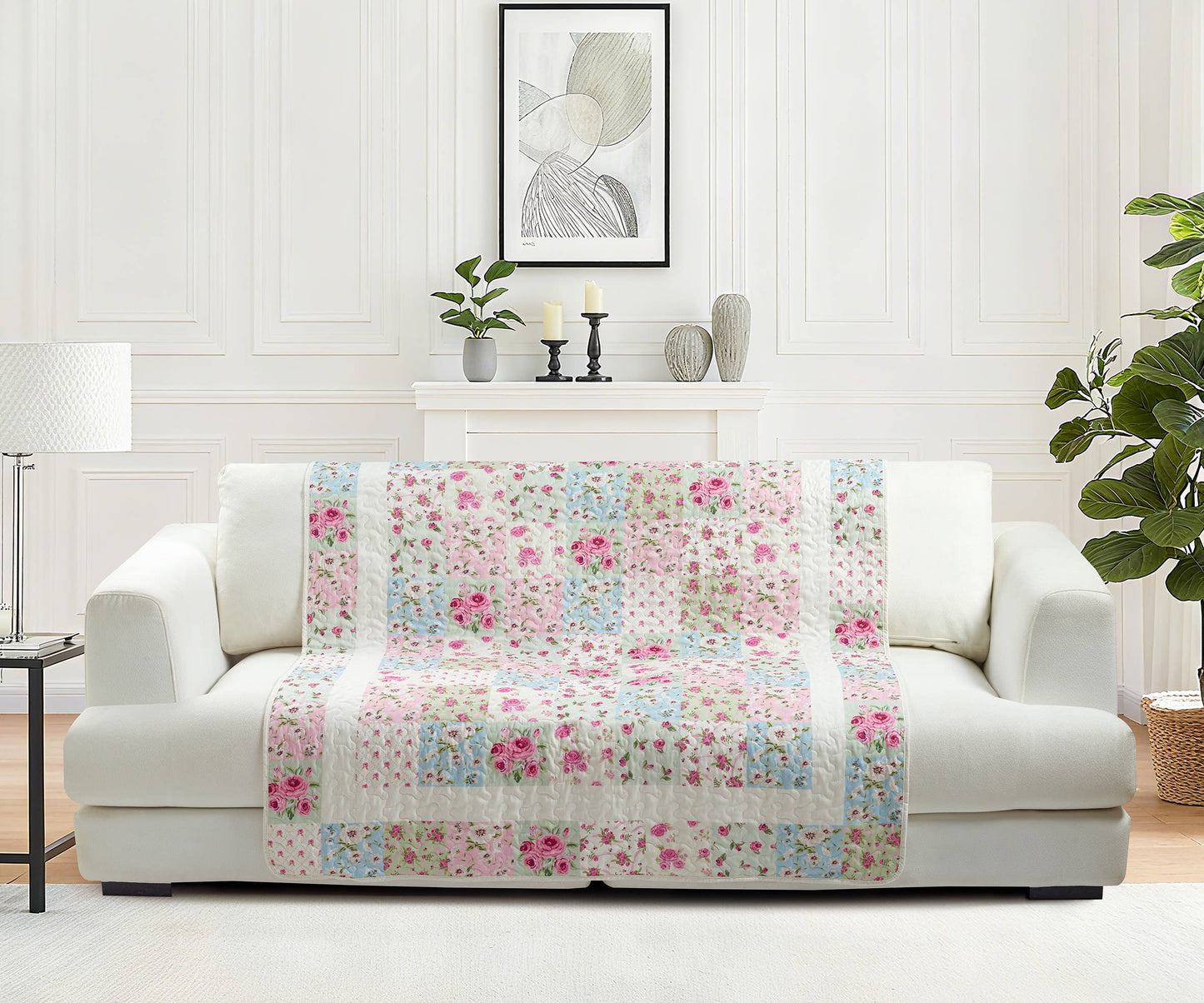 "Savannah"  Quilted Throw Blanket 50"x60"