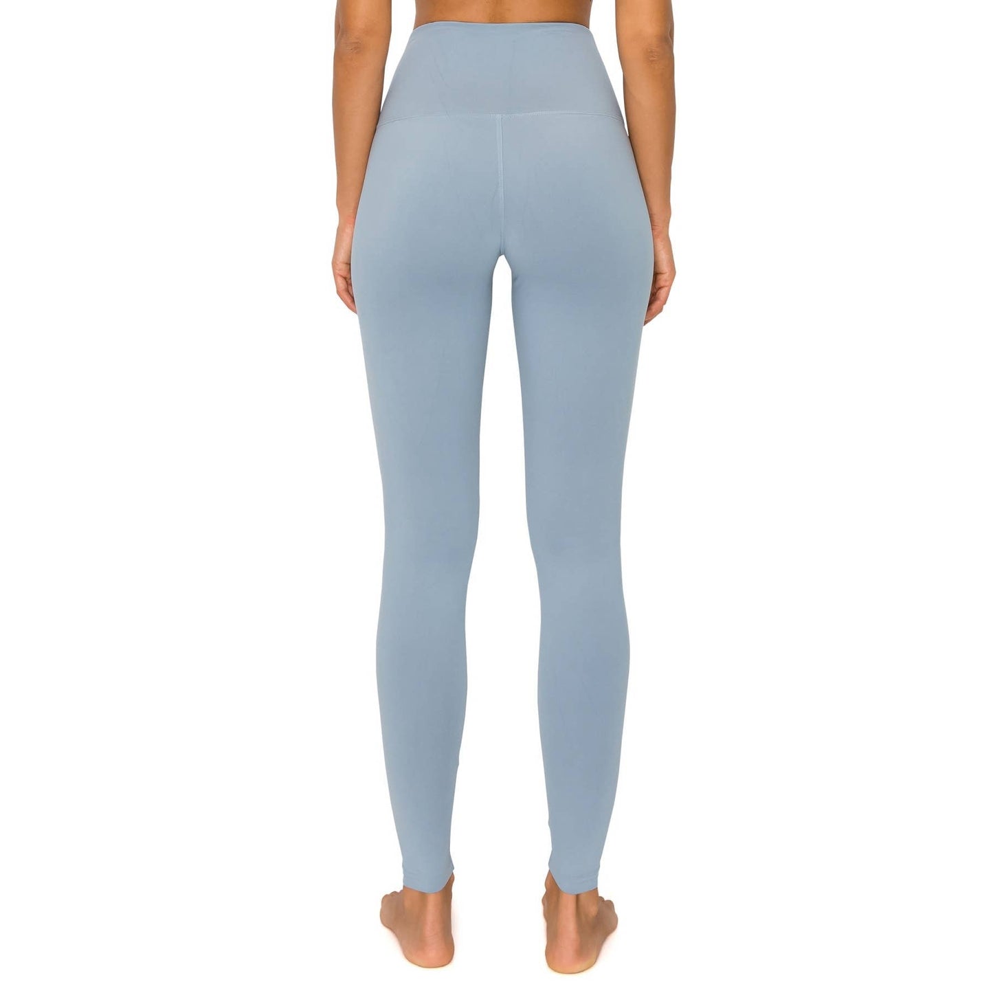 5" Yoga Band Premium Solid Activewear Leggings: Ink Blue / M