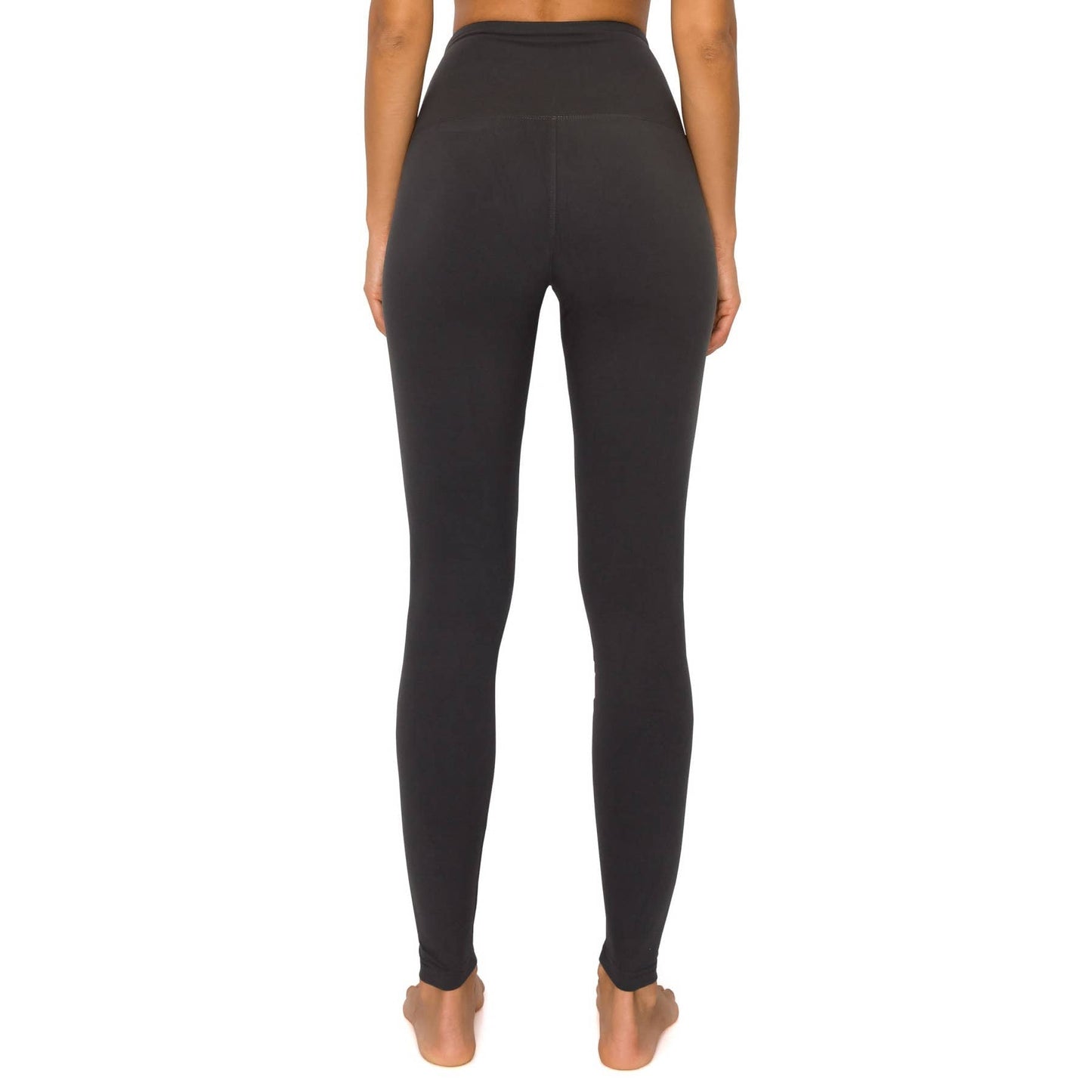 5" Yoga Band Premium Solid Activewear Leggings: Ink Blue / M
