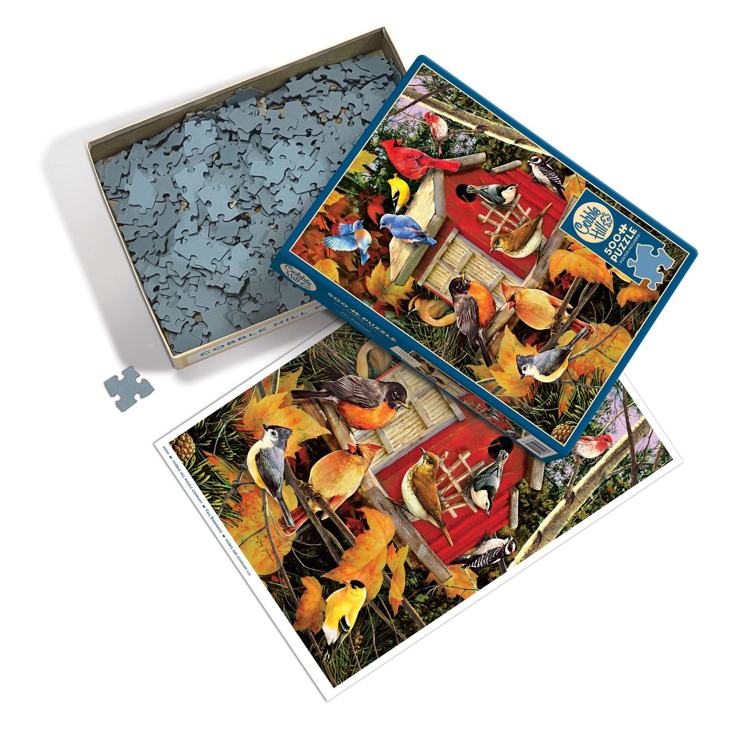 Fall Birdhouse 500pc puzzle