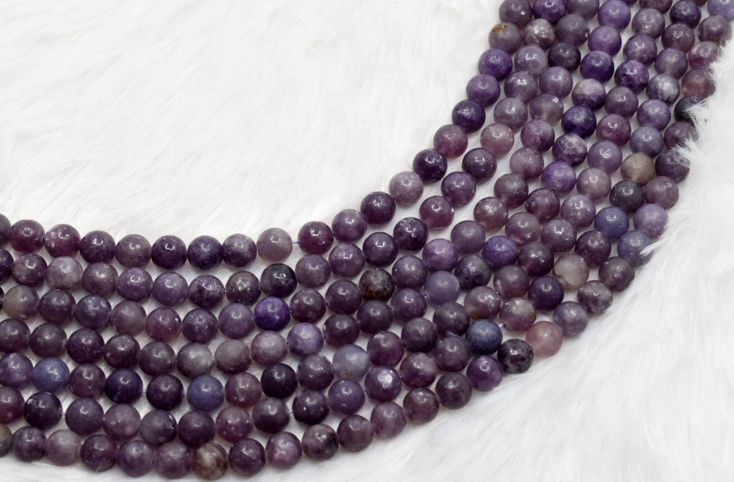 Crystal Jewelry Beads | Lepidolite | Healing Gemstone Beads: 6mm