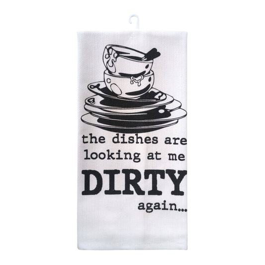 "Dirty Dishes" Decorative Kitchen Towel
