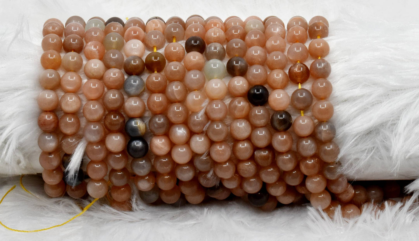Crystal Jewelry Beads | Moonstone | Healing Gemstone Beads: 6mm