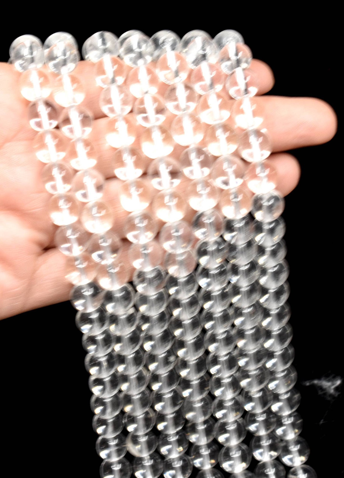 Crystal Jewelry Beads | Crystal Quartz | Gemstone Beads: 4mm