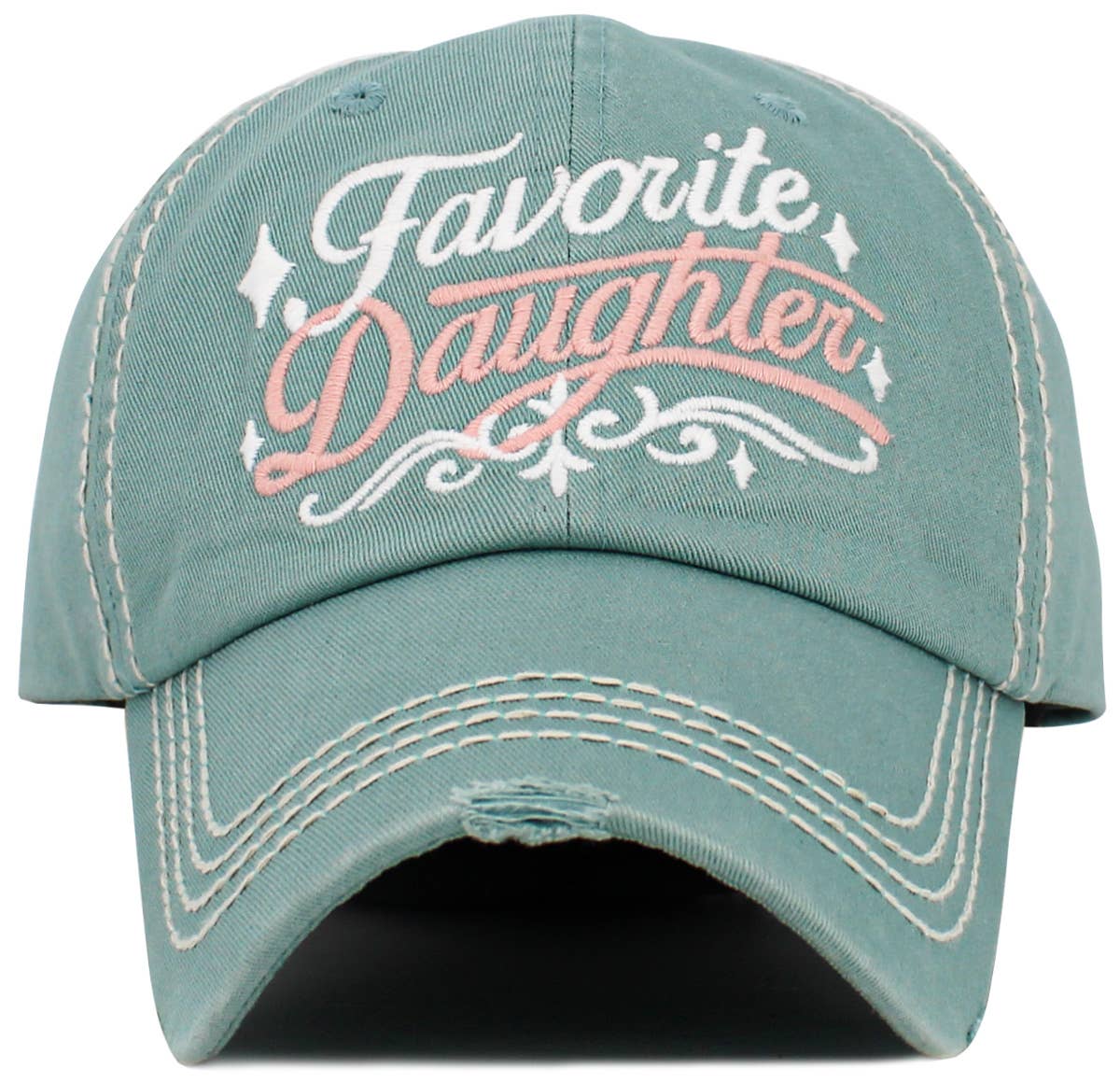 Favorite Daughter Vintage Ballcap: NAT-PNK