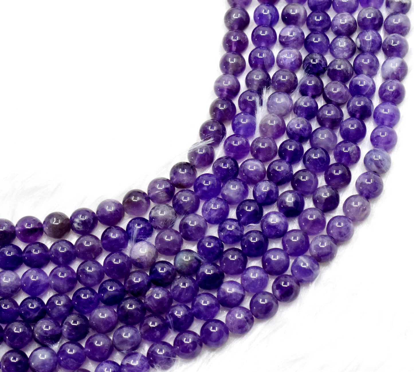 Crystal Jewelry Beads | Amethyst | Gemstone Healing Beads: 6mm