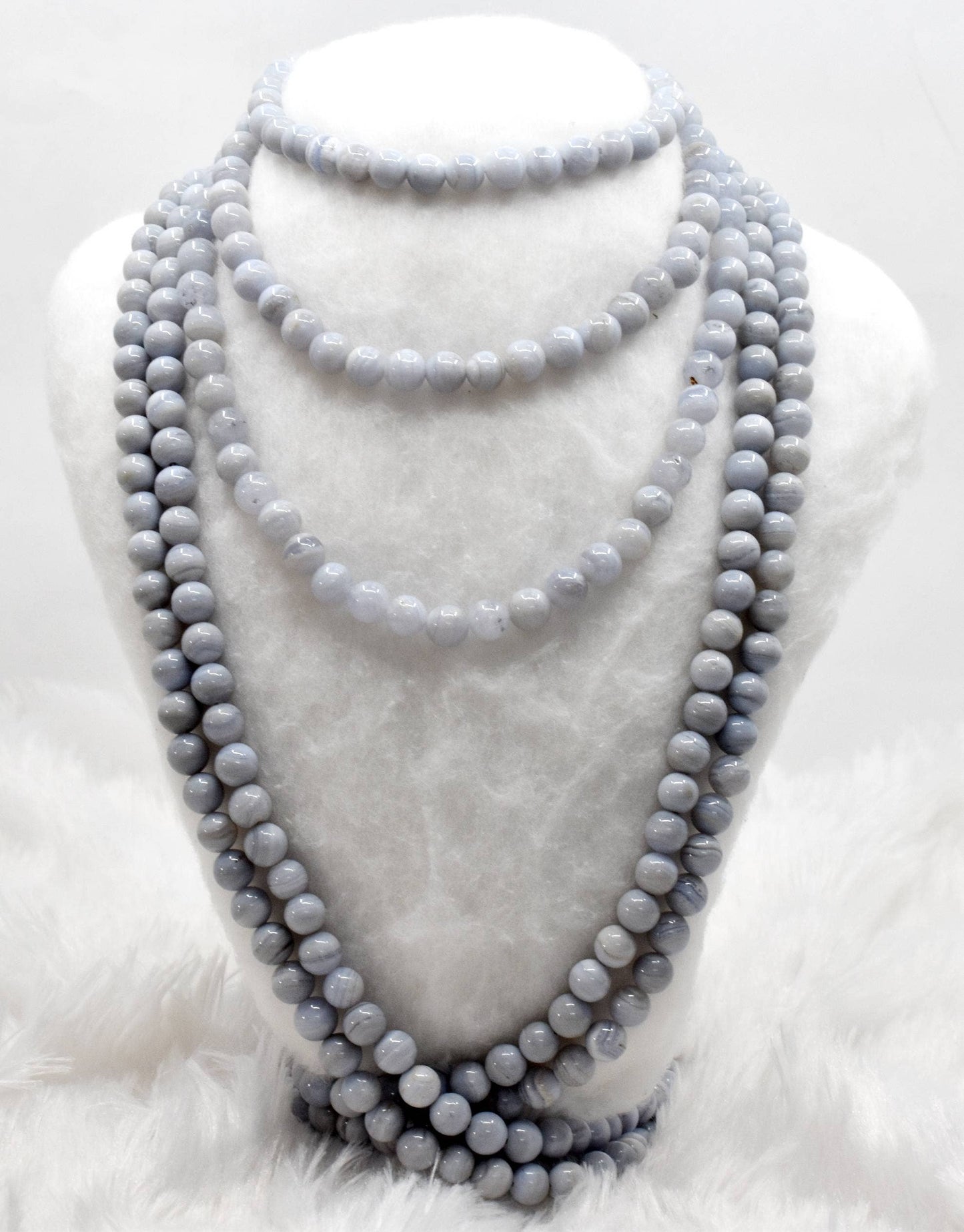 Crystal Jewelry Beads | Blue Lace Agate | Gemstone Beads: 6mm