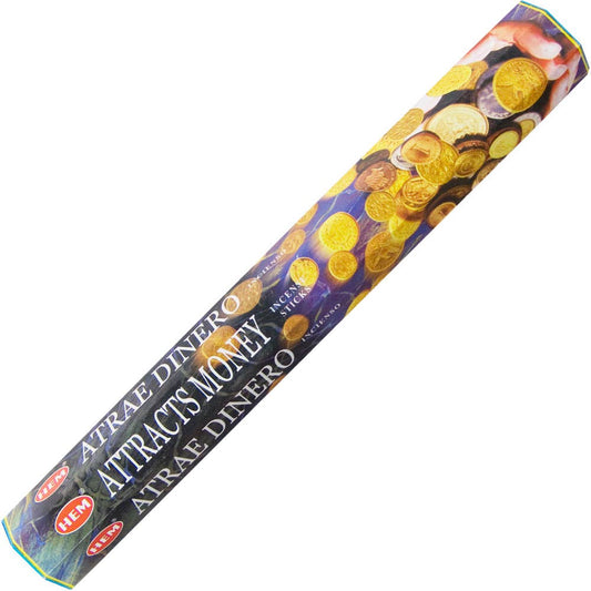 Hem Hexagonal Pack Incense 20 Gr Attracts Money (Pack of 6)