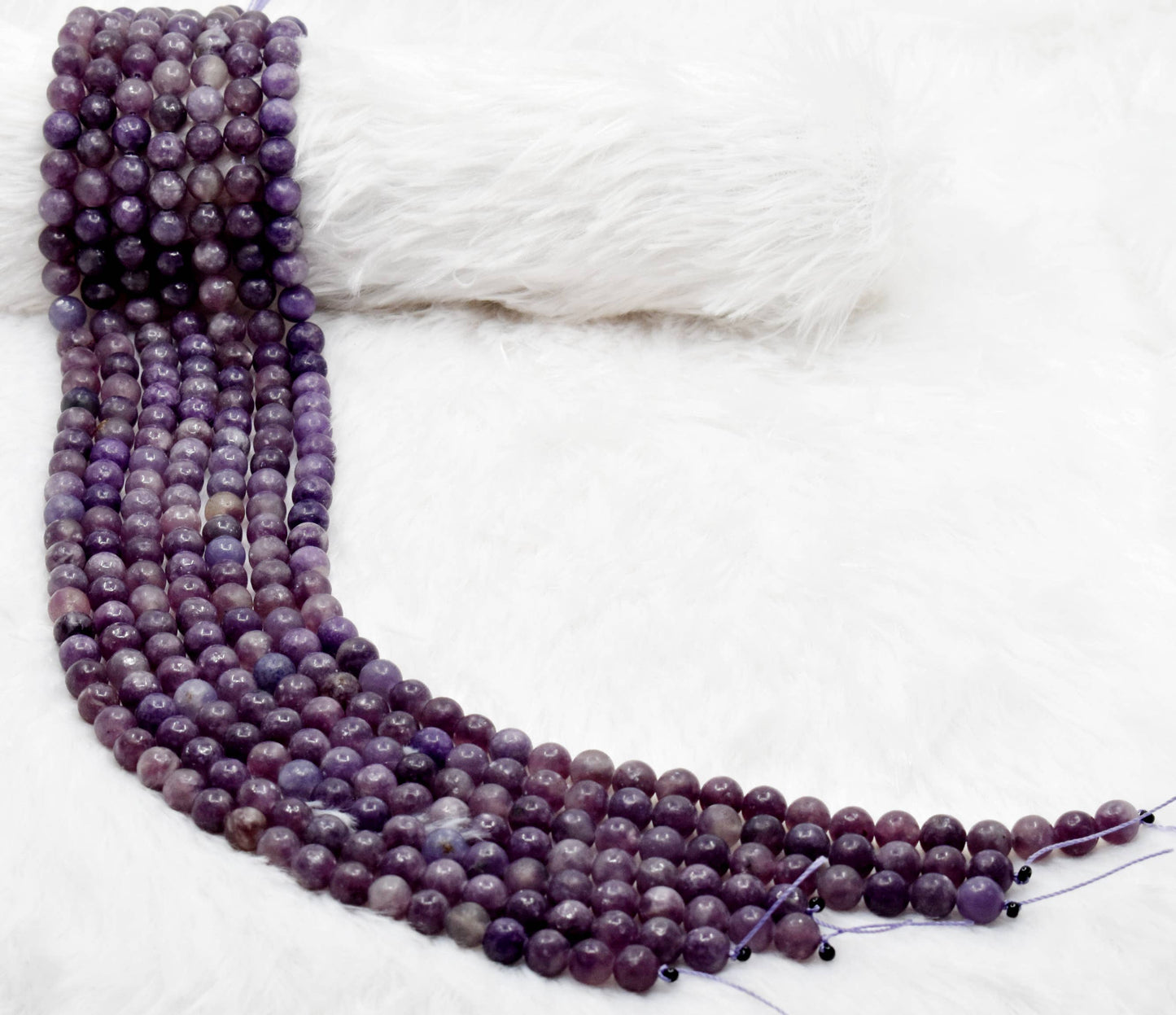 Crystal Jewelry Beads | Lepidolite | Healing Gemstone Beads: 6mm