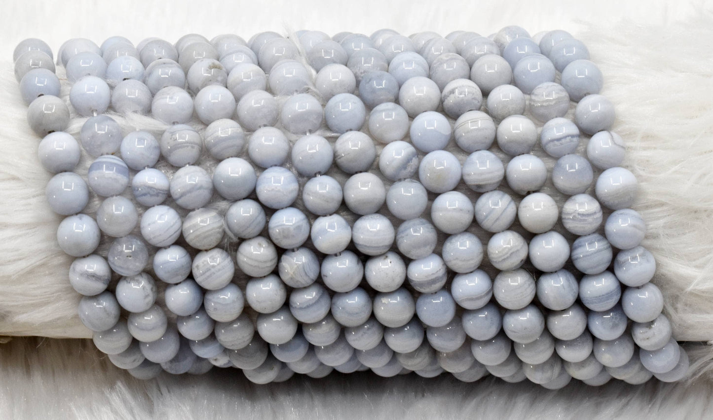 Crystal Jewelry Beads | Blue Lace Agate | Gemstone Beads: 6mm