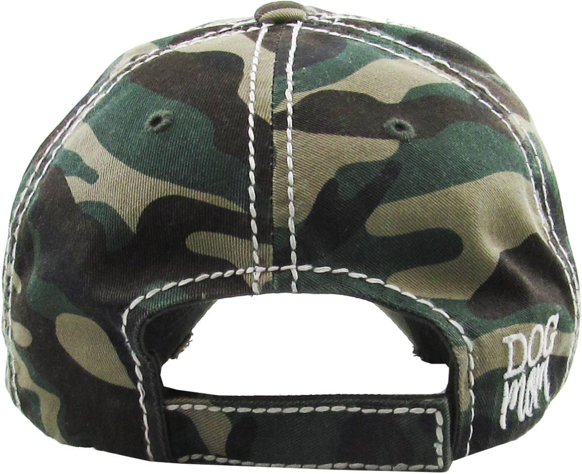 DOG MOM WASHED VINTAGE BALLCAP: DBL