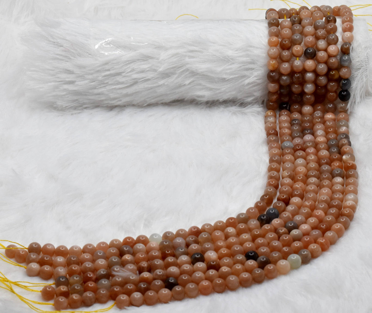Crystal Jewelry Beads | Moonstone | Healing Gemstone Beads: 4mm