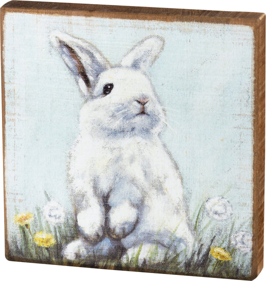 Rabbit Block Sign